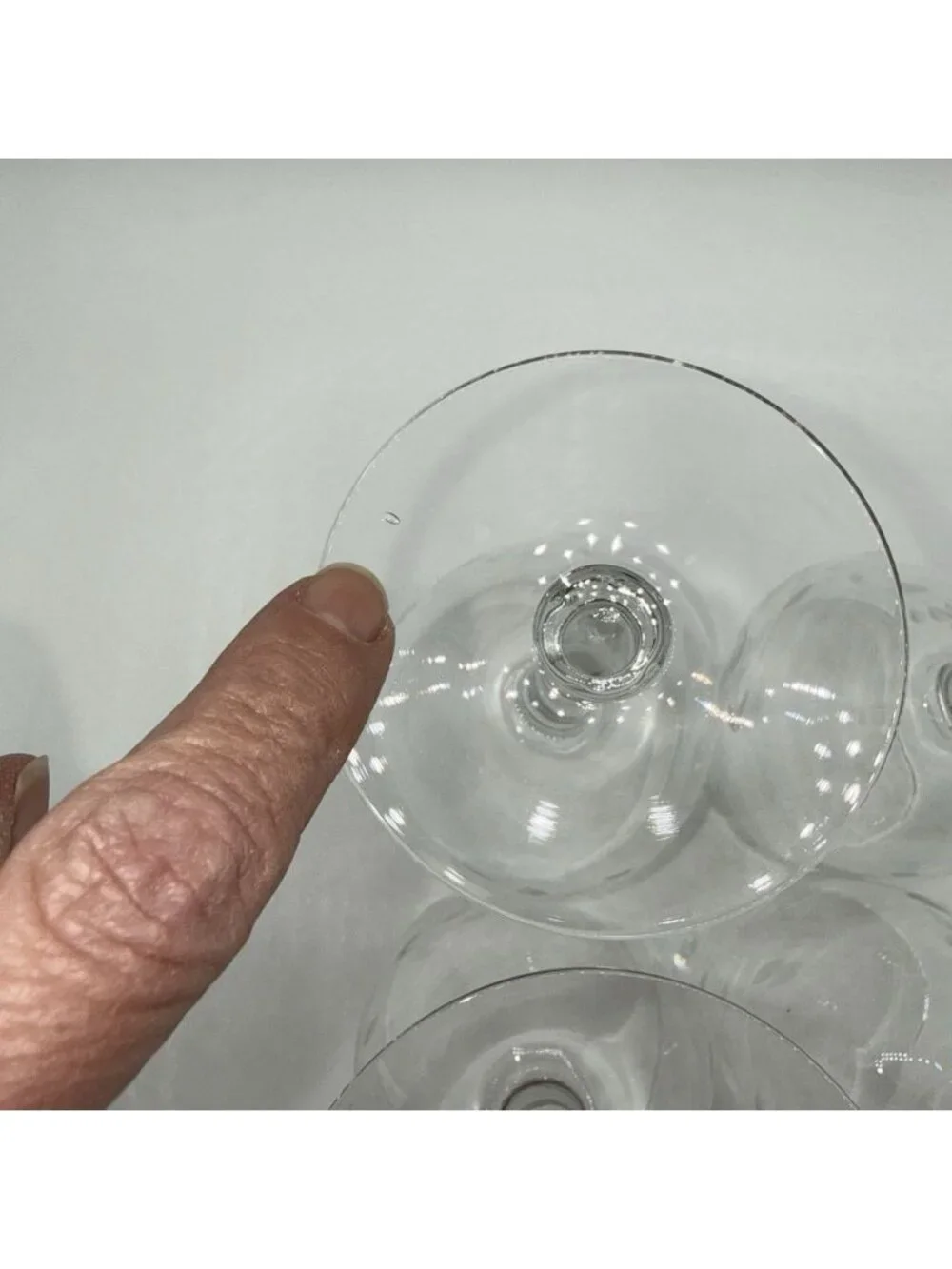 Set of 4 Vintage Princess House Heritage Crystal Wine Glasses